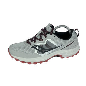 Saucony Excursion TR16 Hiking Shoes Sneakers Mens Sz 9 Wide Gray Alloy/Lava